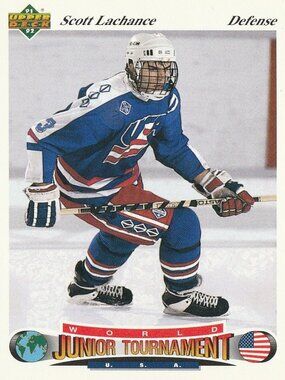Scott LaChance - 91/92 Upper Deck World Junior Tournament Hockey Card